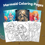 Mermaid coloring pages